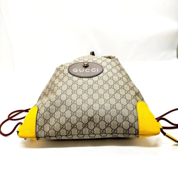 Gucci BackPack Bag Brown PVC 600-082125 - Picture 5 of 13